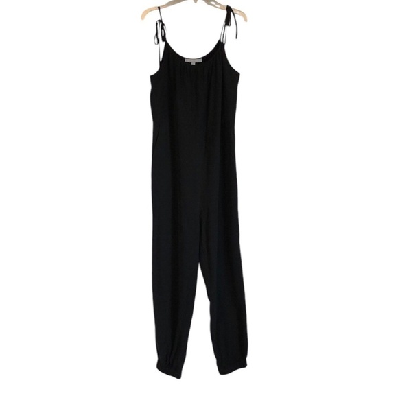 ANTONIO MELANI Pants - Antonio Melanie Womens Jumpsuit Sz 4 Black Silk Layer Jogger Capsule Wardrobe